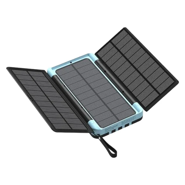 پاوربانک خورشیدی پاورولوژی مدل PP070 ظرفیت 16000 میلی آمپر ساعت